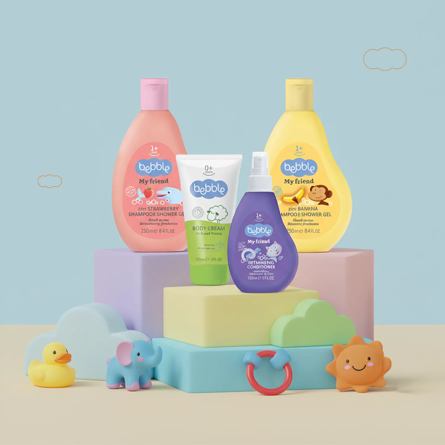 Bebble Daily Care Bundel for Shiny Hair and Soft Skin - Image 1